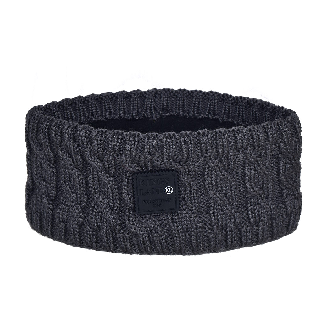 Kingsland Marine Ladies Cable Knitted Headband - Grey Asphalt