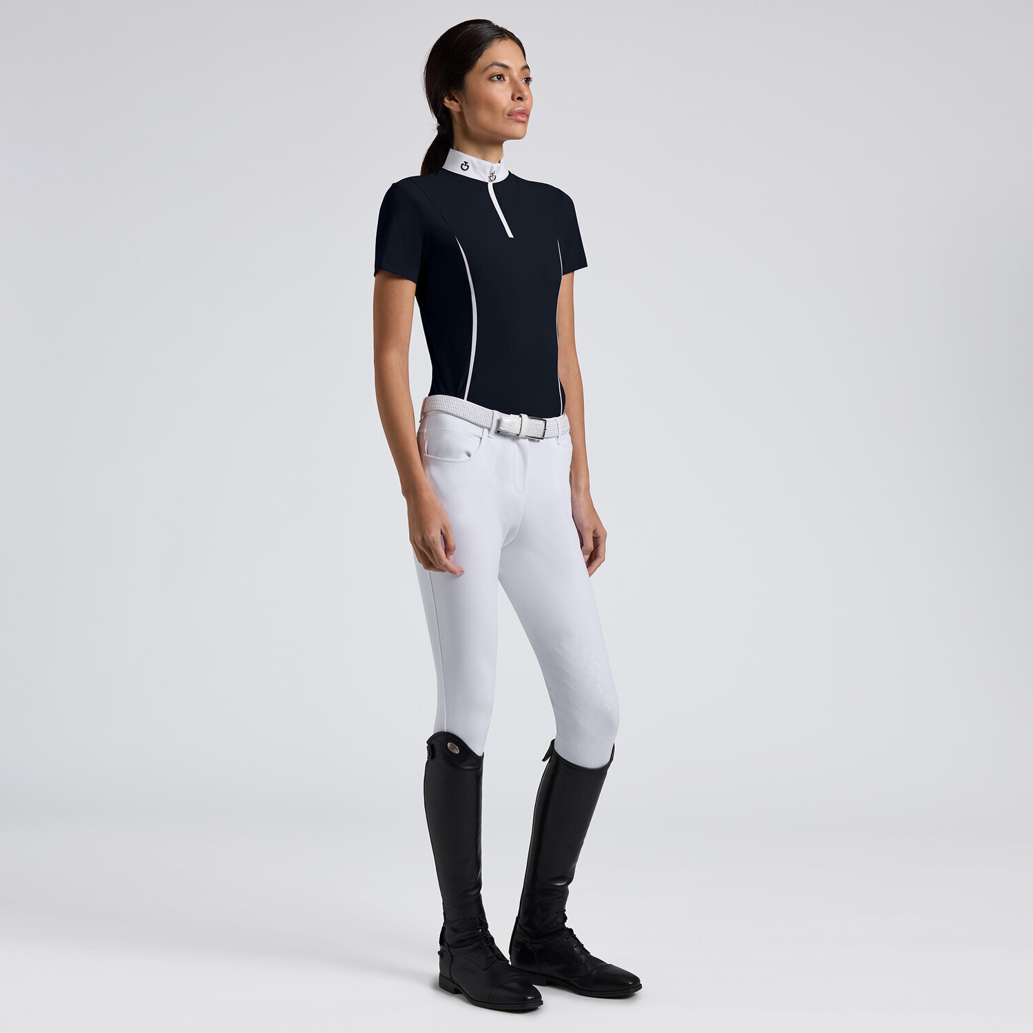 Cavalleria Toscana - Ladies S/S Insert Mesh Competition