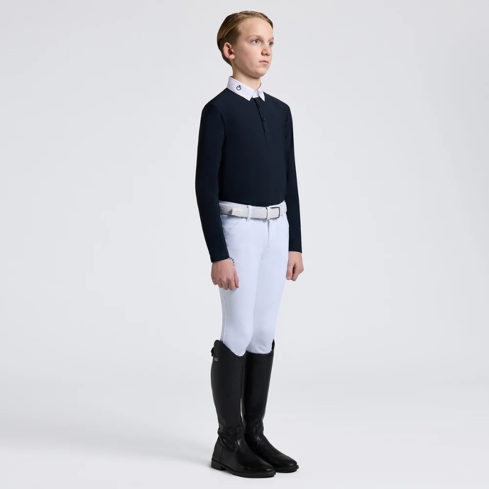 Cavalleria Toscana - Boys Long Sleeve Jersey w/Insert Print Logo