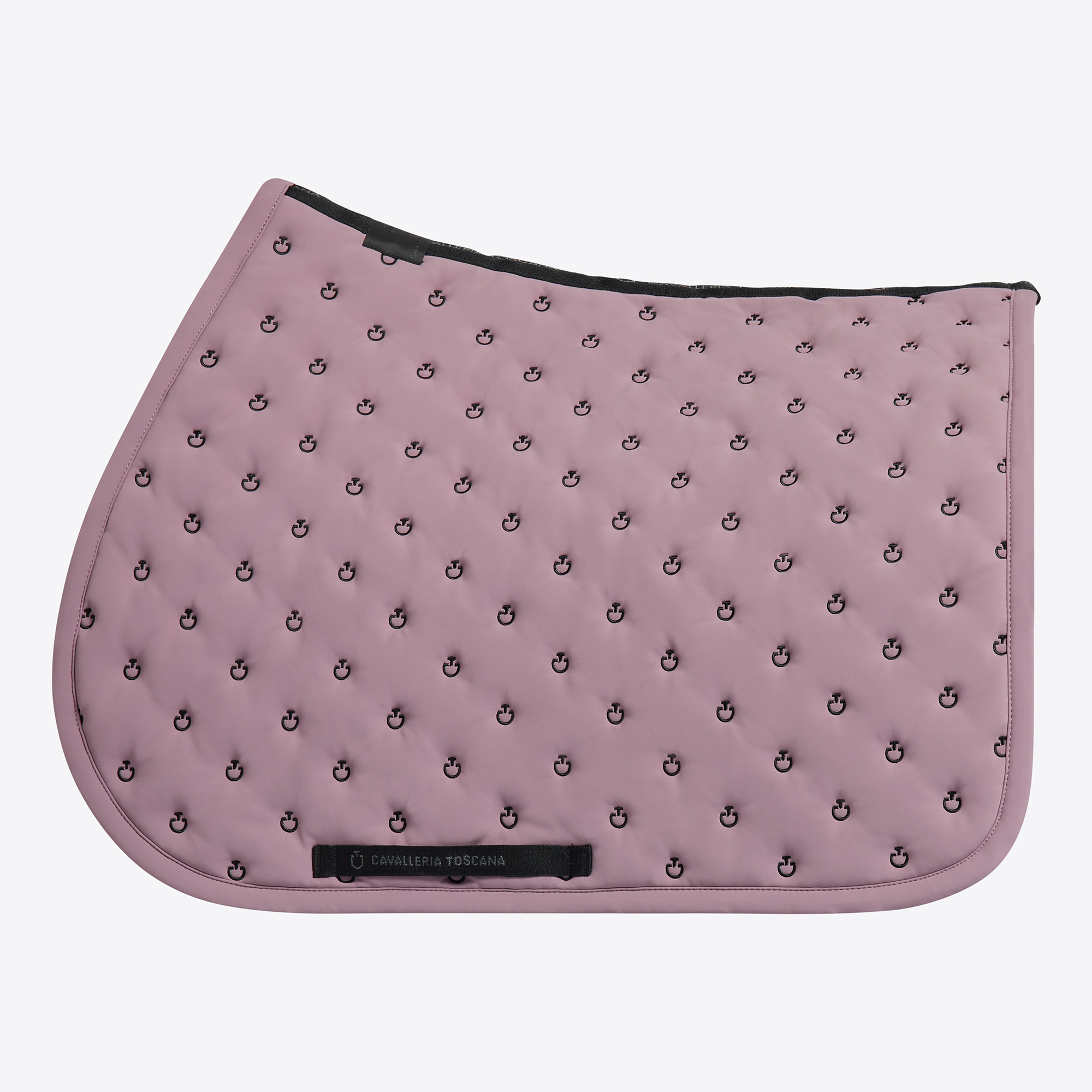 Cavalleria Toscana - CT Embrodery Guilted Jumping Saddle Pad - Grape Shake