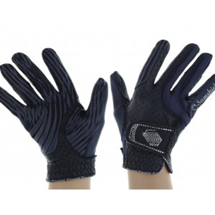 Samshield - V-Skin Gloves - Swarovski - Navy